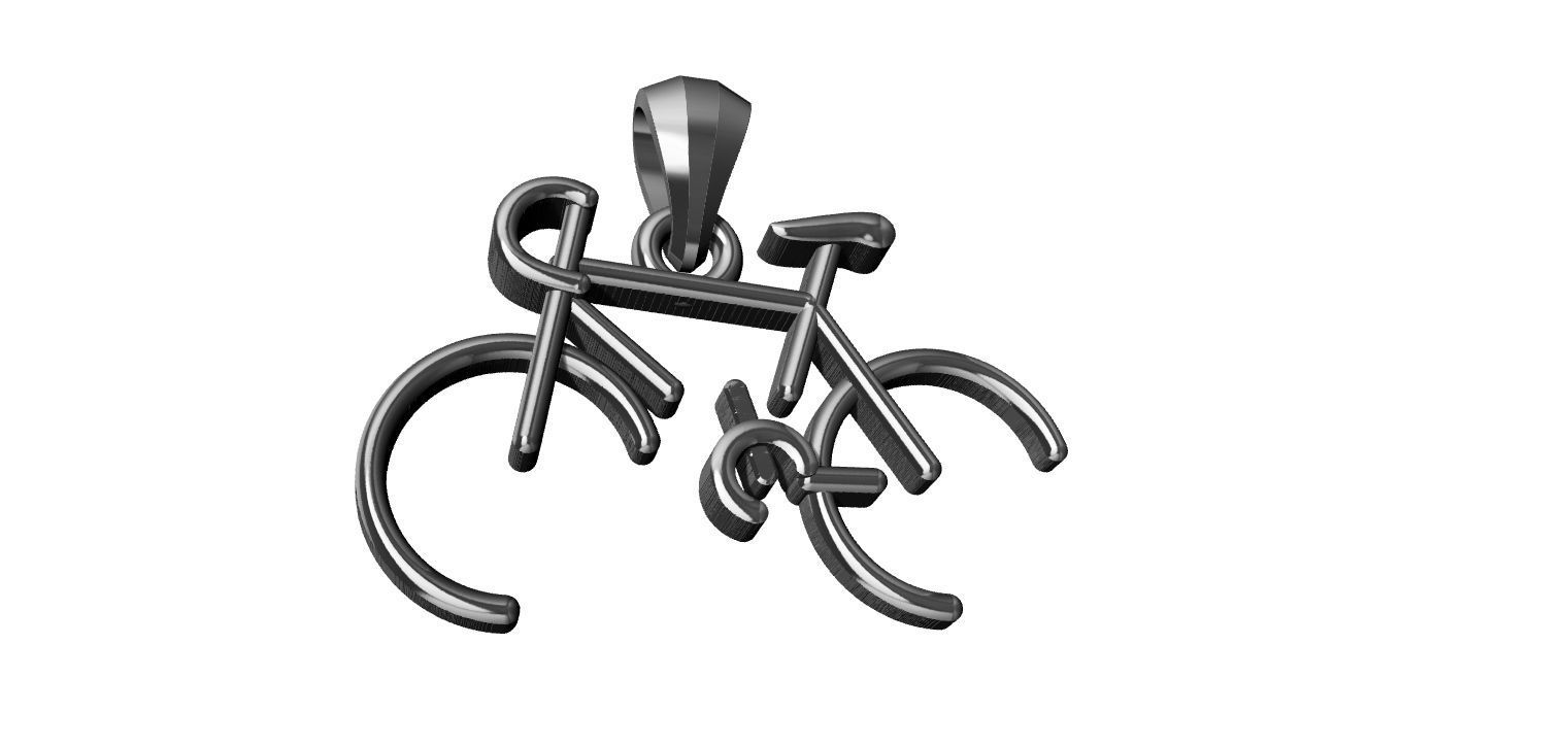 Stylized Bicycle 3D print model_19