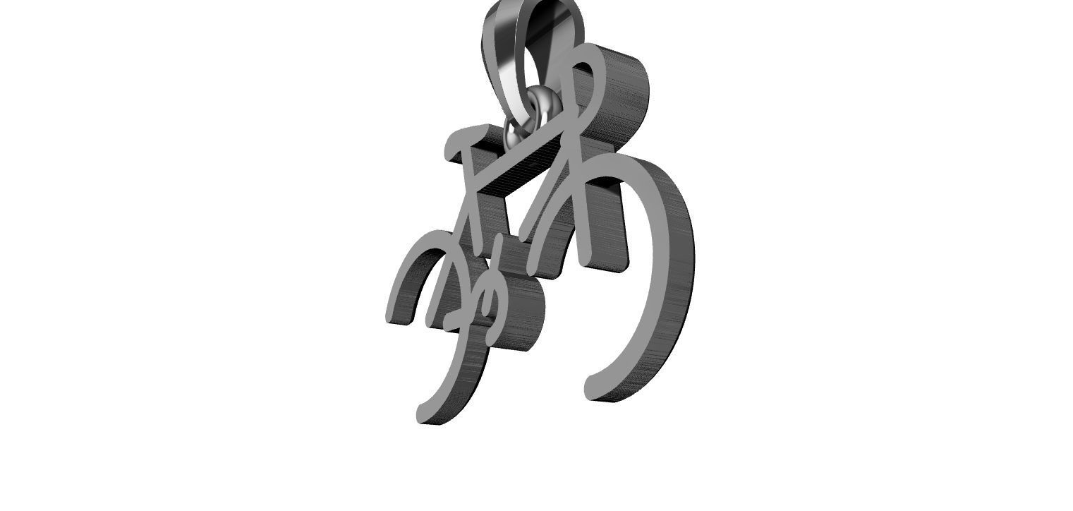 Stylized Bicycle 3D print model_14