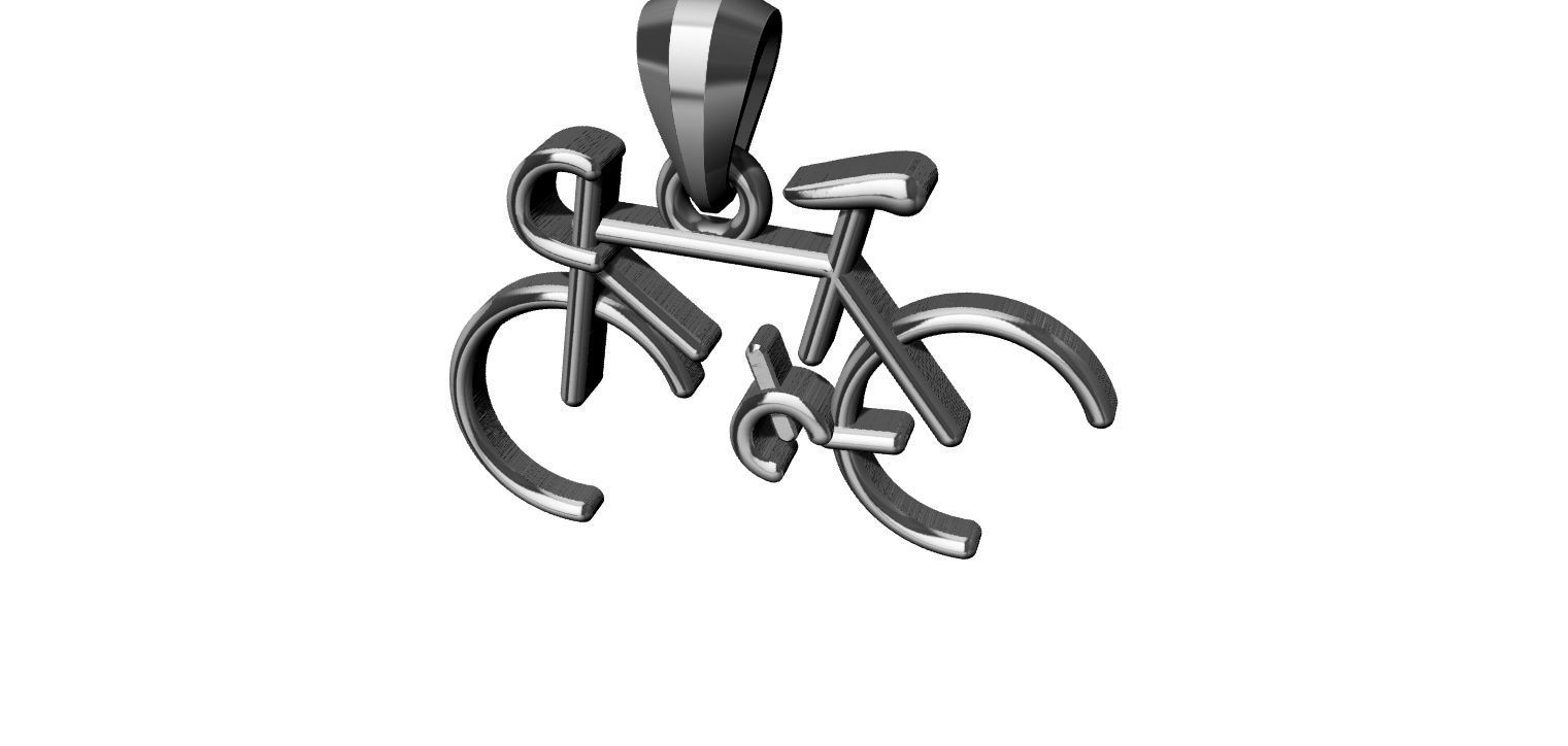 Stylized Bicycle 3D print model_25