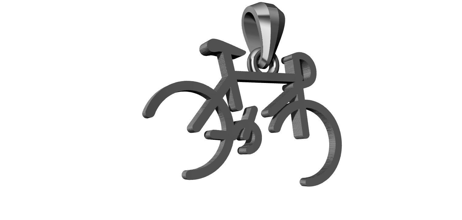 Stylized Bicycle 3D print model_10
