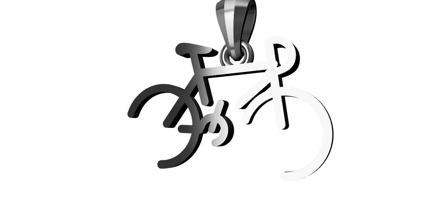 Stylized Bicycle 3D print model_12