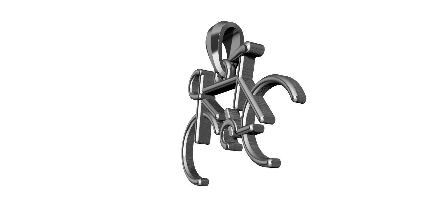 Stylized Bicycle 3D print model_4