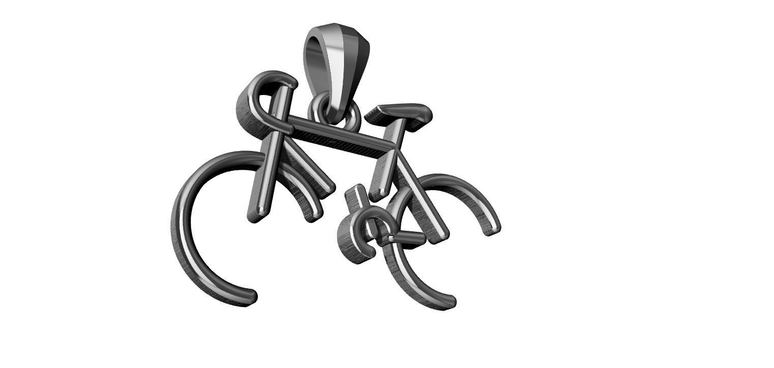 Stylized Bicycle 3D print model_18