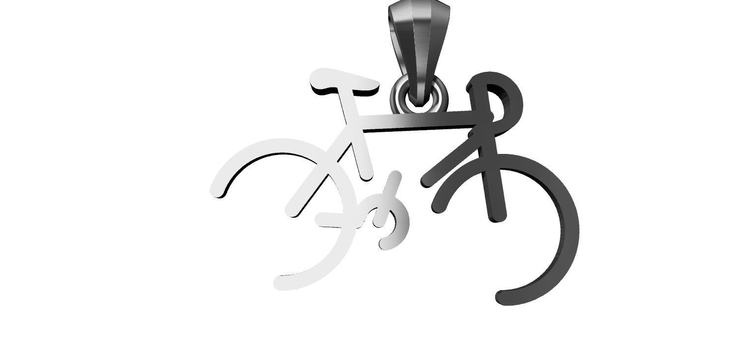 Stylized Bicycle 3D print model_11