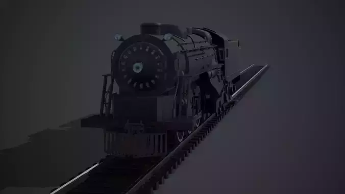 locomotive steam on tracks