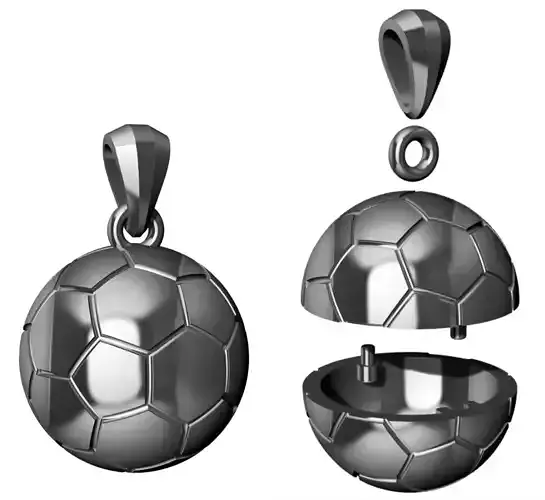 Soccer Ball Hollow Pendant - Pingente Bola de Futebol 3D print model