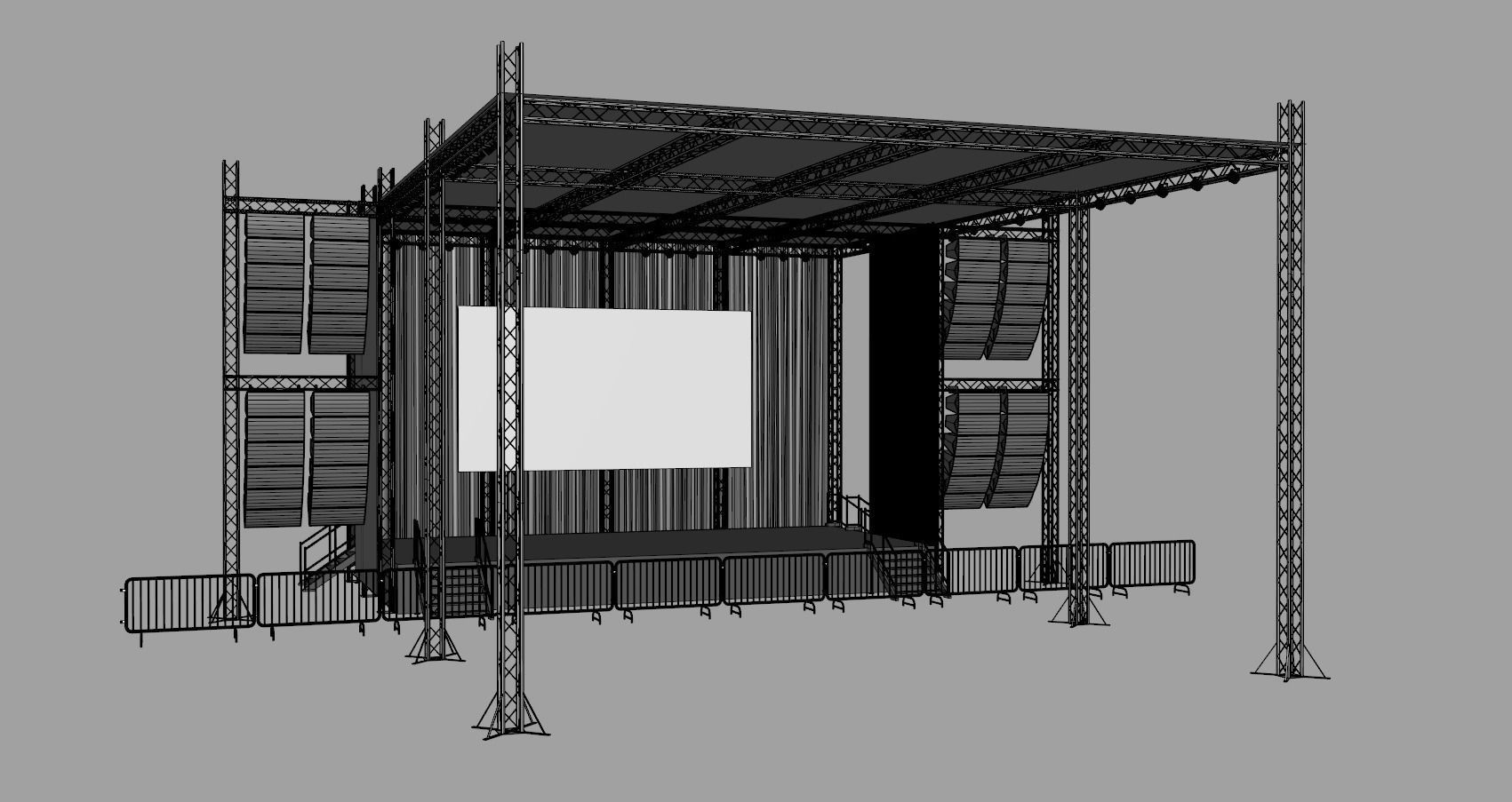 Concert Stage 5 3D model_8