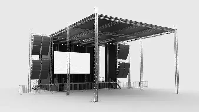 Concert Stage 5 3D model