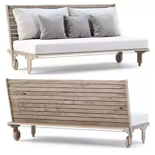 Eva wooden garden loveseat EV19 by Bpoint Design 