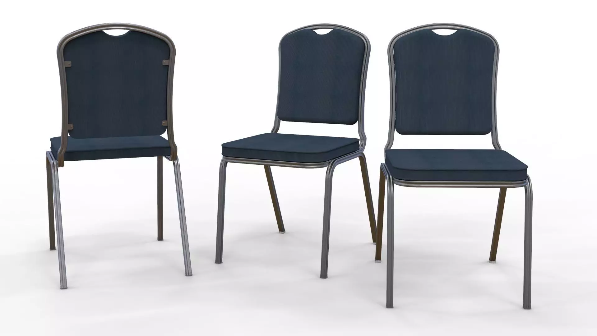 chair three banquet chairs 3D model_0