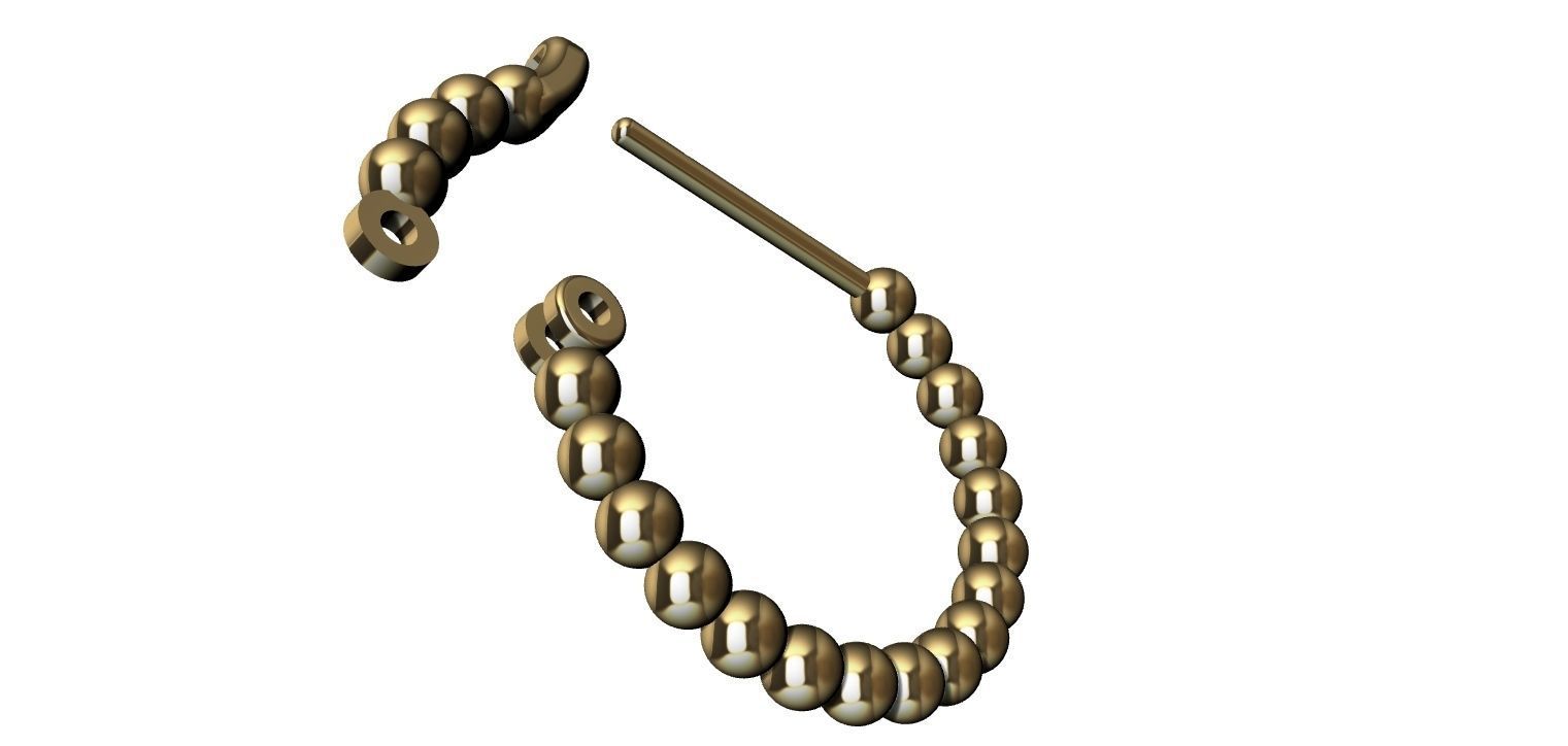 Earring Balls 3D print model_20