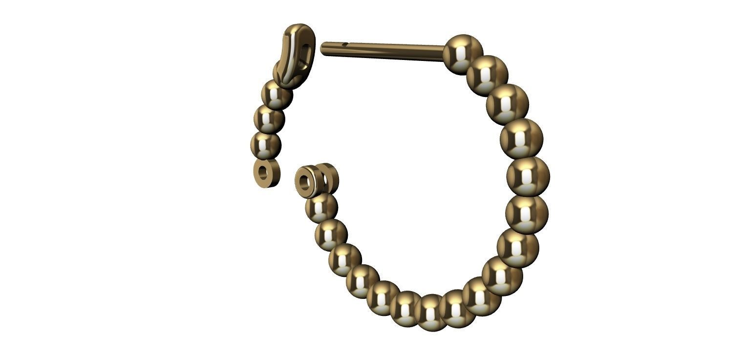 Earring Balls 3D print model_18