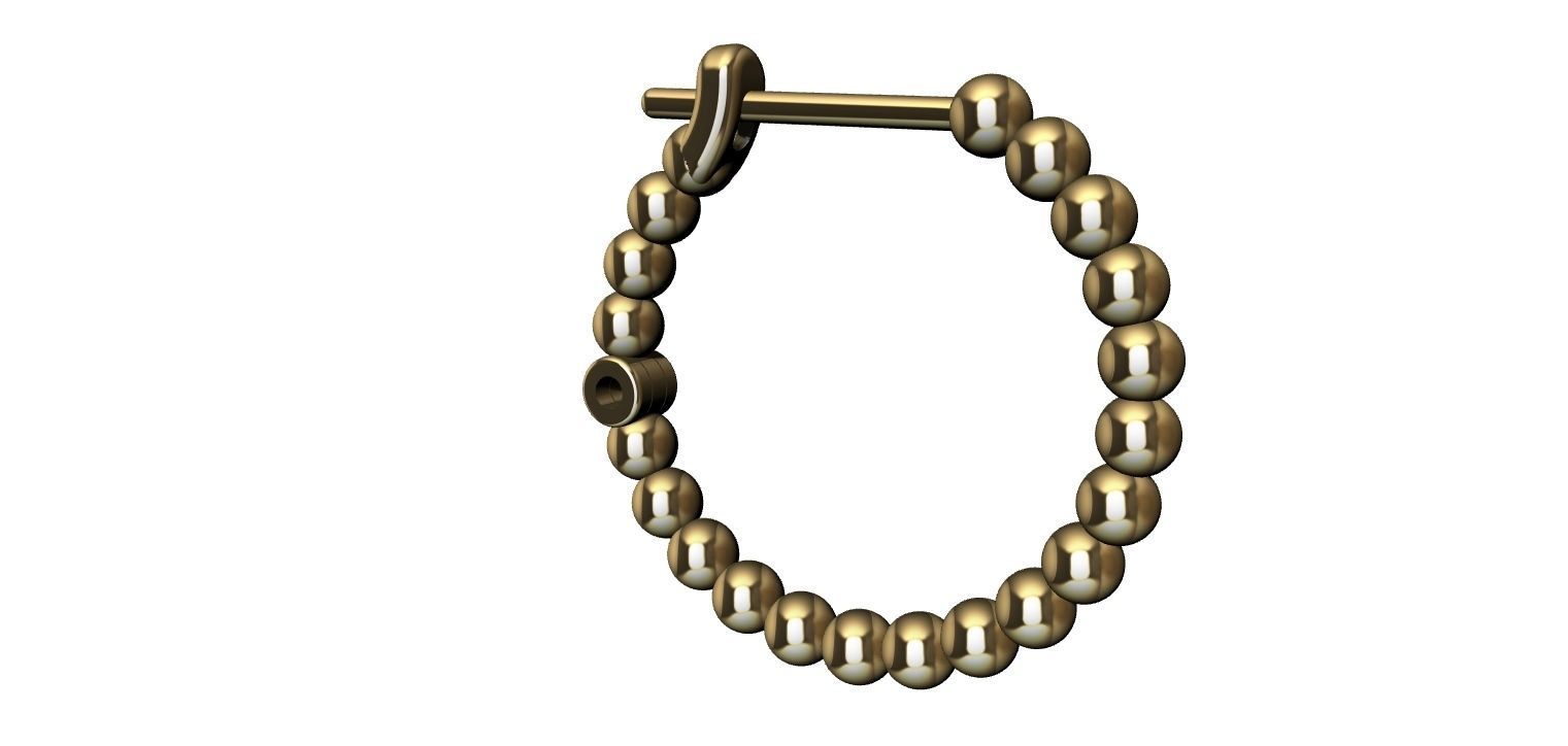 Earring Balls 3D print model_8