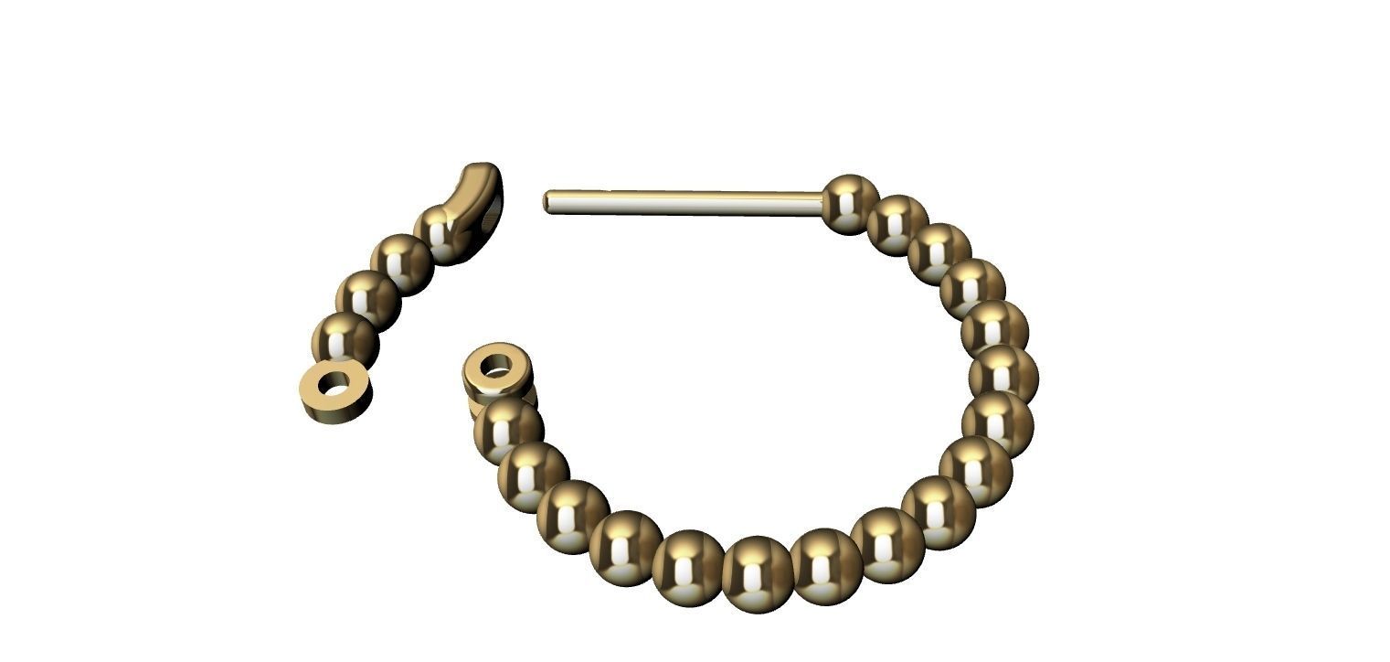 Earring Balls 3D print model_19