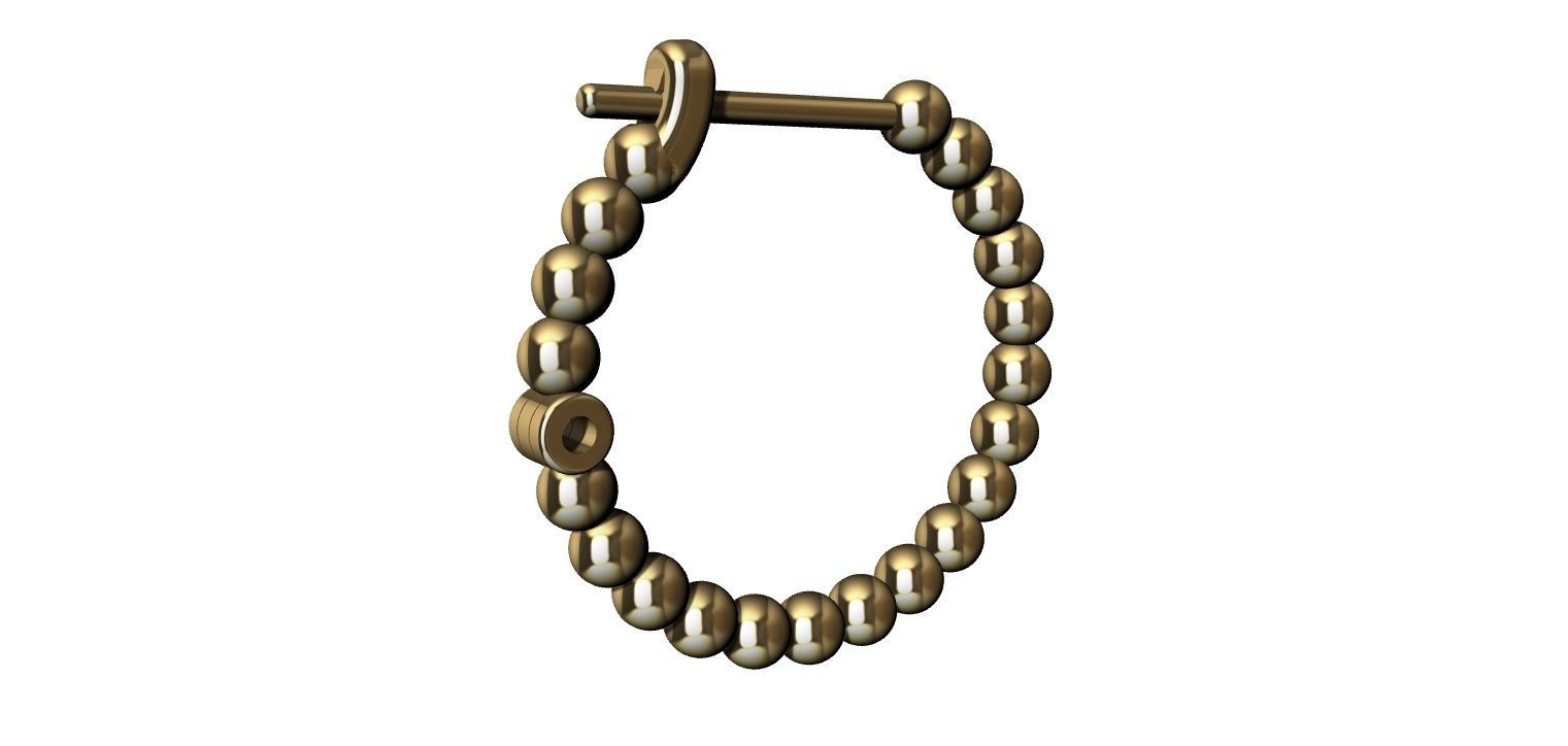 Earring Balls 3D print model_10