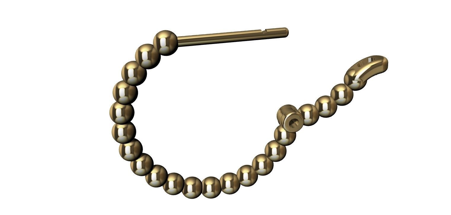 Earring Balls 3D print model_14