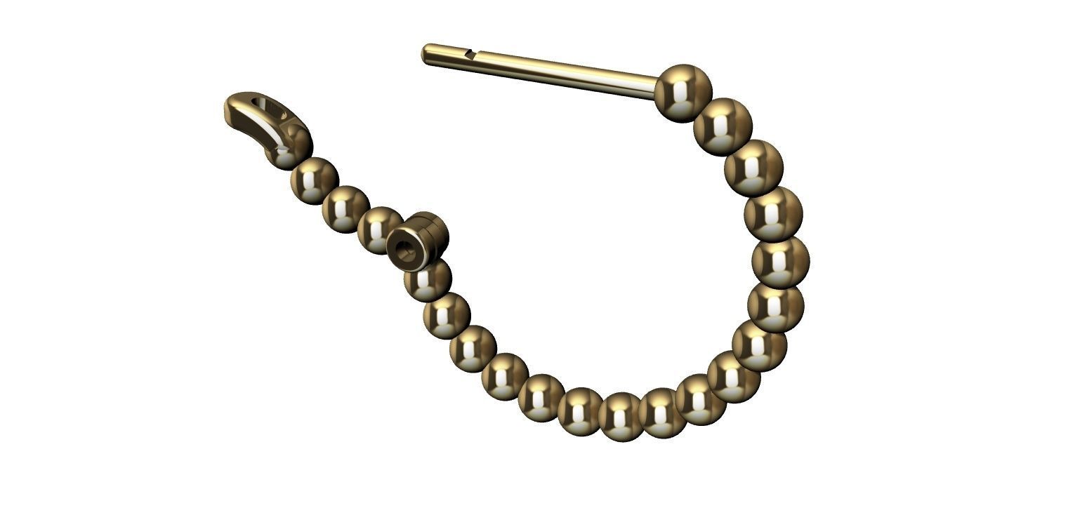 Earring Balls 3D print model_17