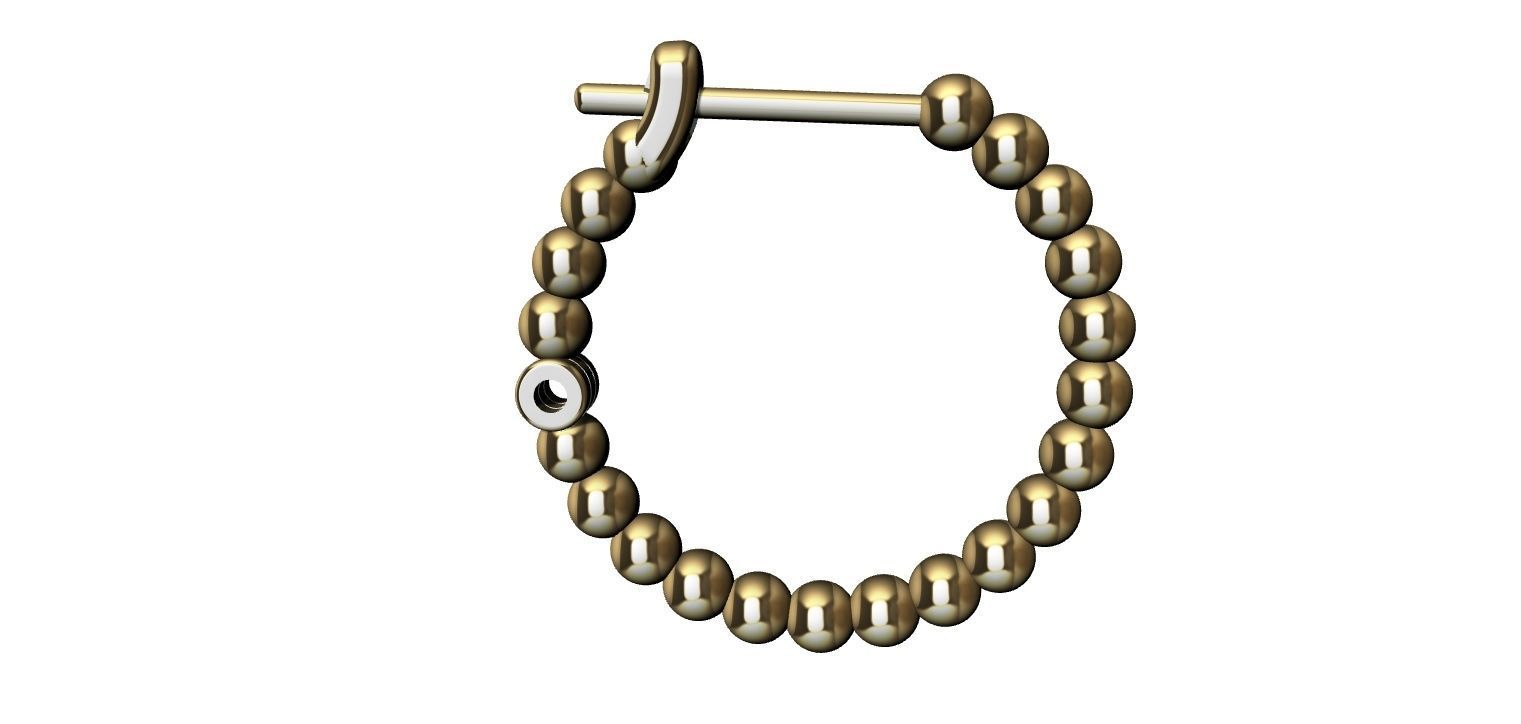 Earring Balls 3D print model_9