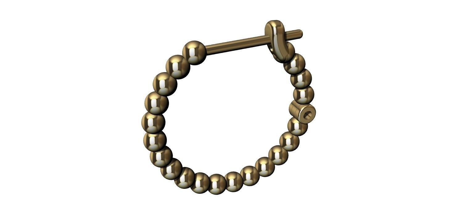 Earring Balls 3D print model_1