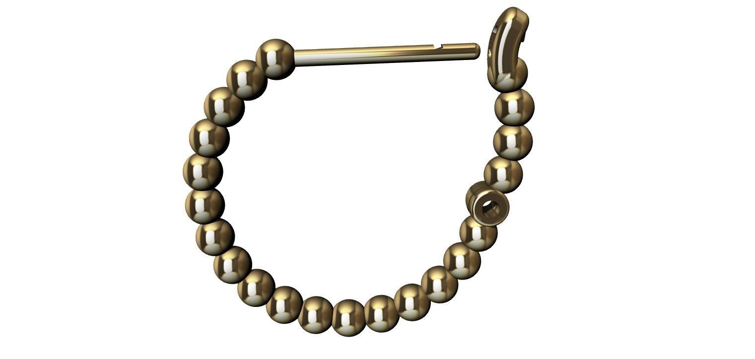 Earring Balls 3D print model_13