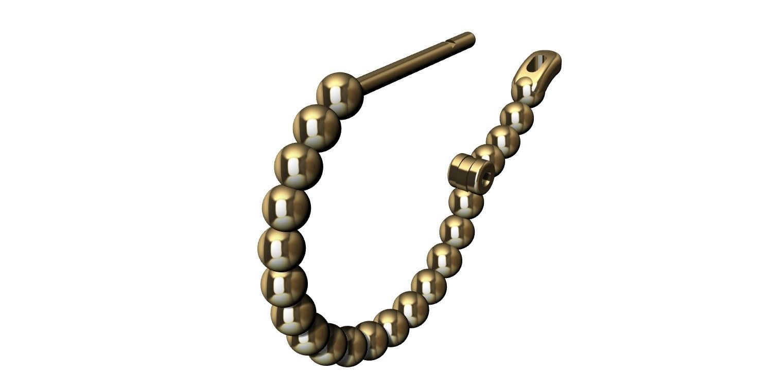 Earring Balls 3D print model_15