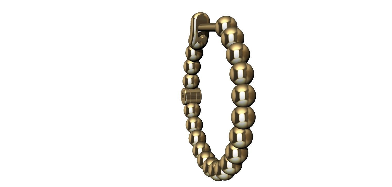 Earring Balls 3D print model_6