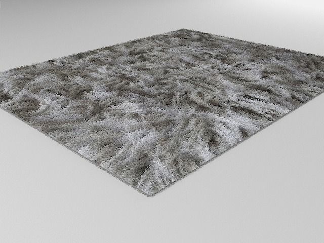 Shag rug  3D model_1
