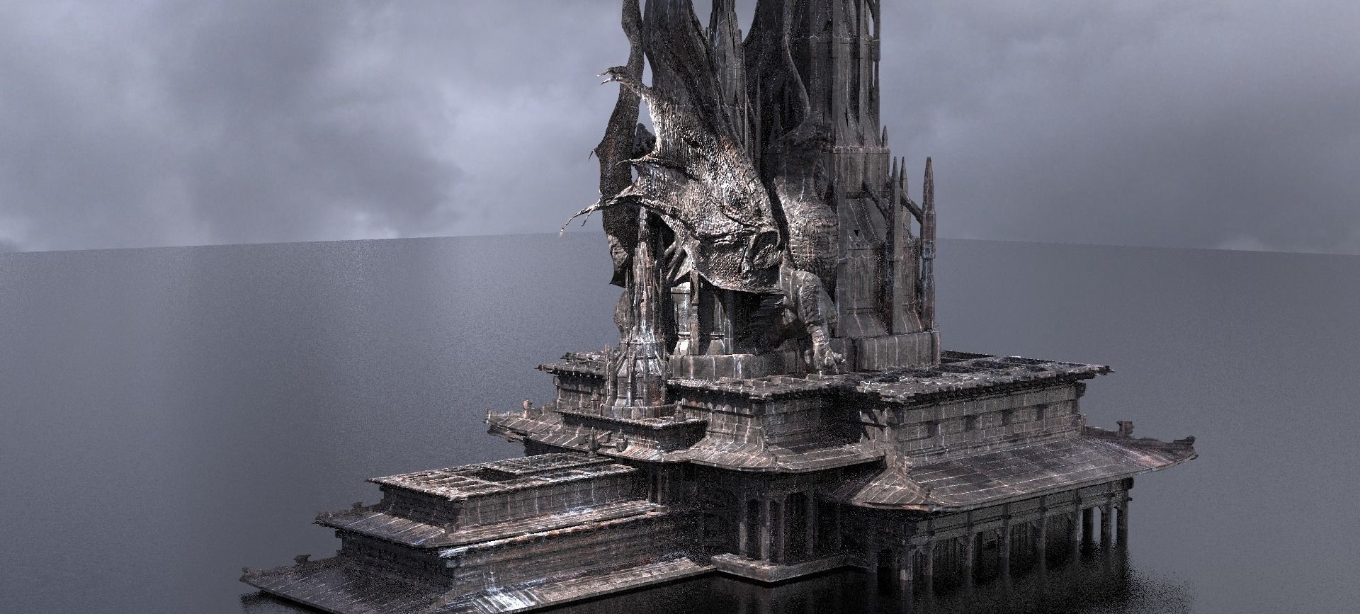 Dragon Master Temple  3D model_1