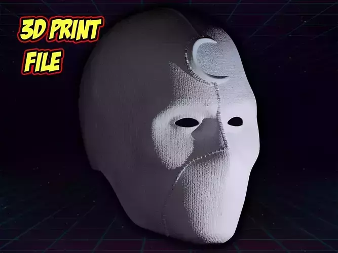 Mr Knight Cosplay Moon Knight Helmet 3D print file Mask