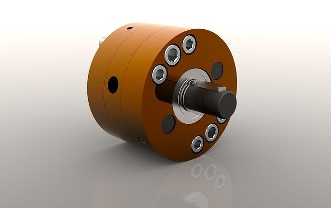 CAD DESIGN OF AN EXTERNAL GEAR PUMP 3D model