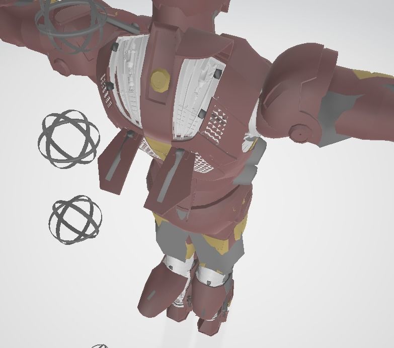 Iron Man  Low-poly 3D model_2