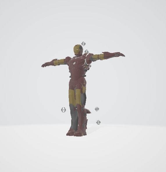 Iron Man  Low-poly 3D model_3