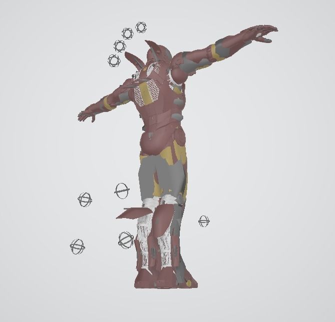 Iron Man  Low-poly 3D model_1