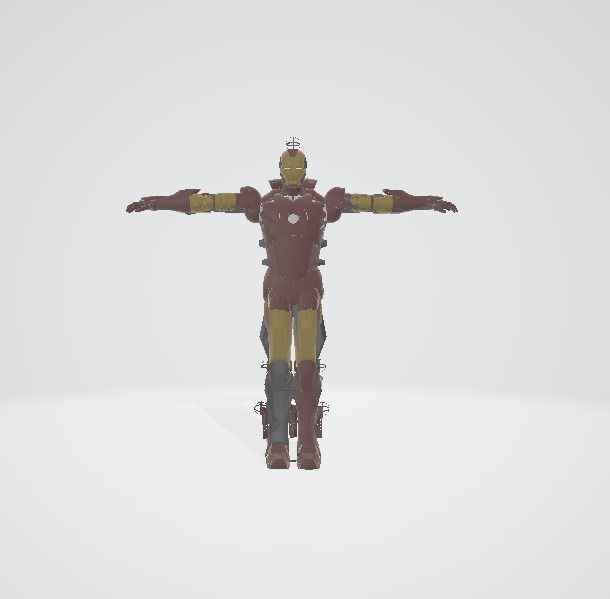 Iron Man  Low-poly 3D model_4