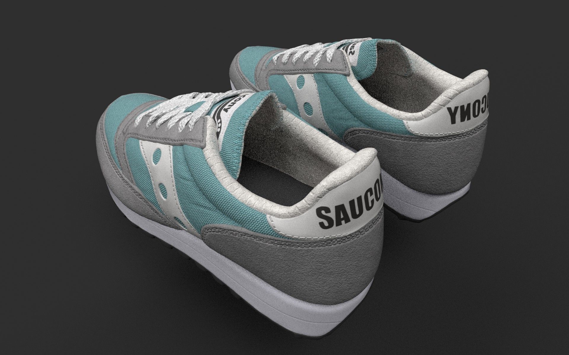 Casual Shoe Low-poly 3D model_9