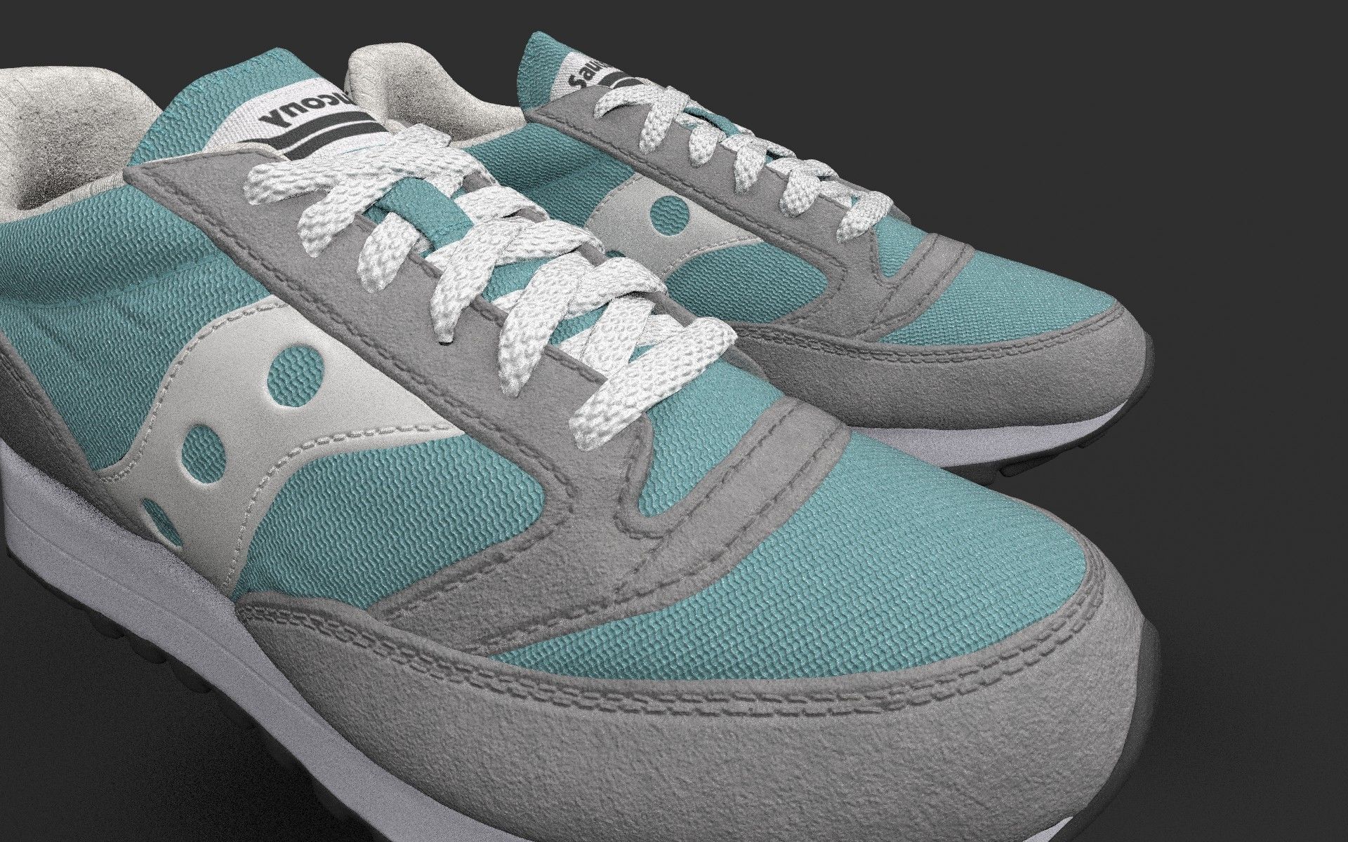 Casual Shoe Low-poly 3D model_1