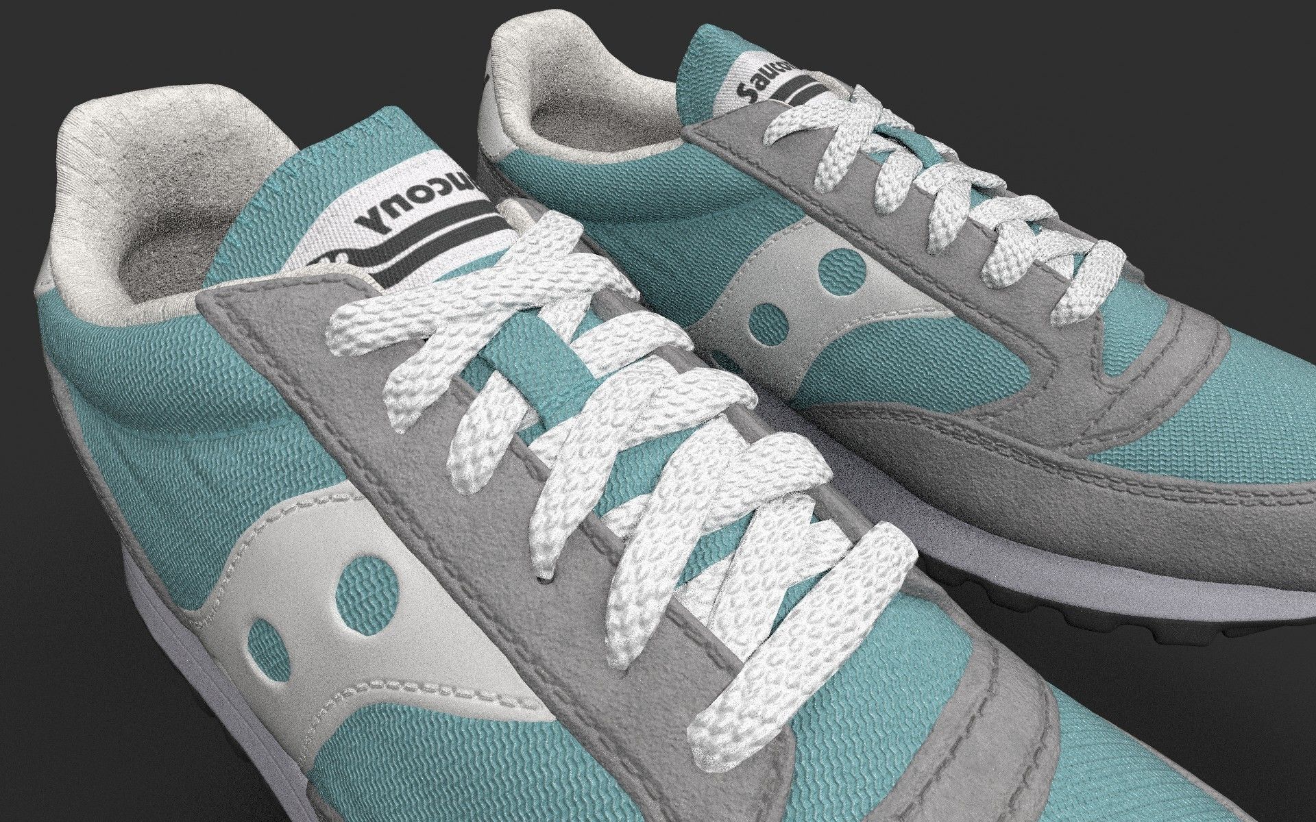Casual Shoe Low-poly 3D model_6