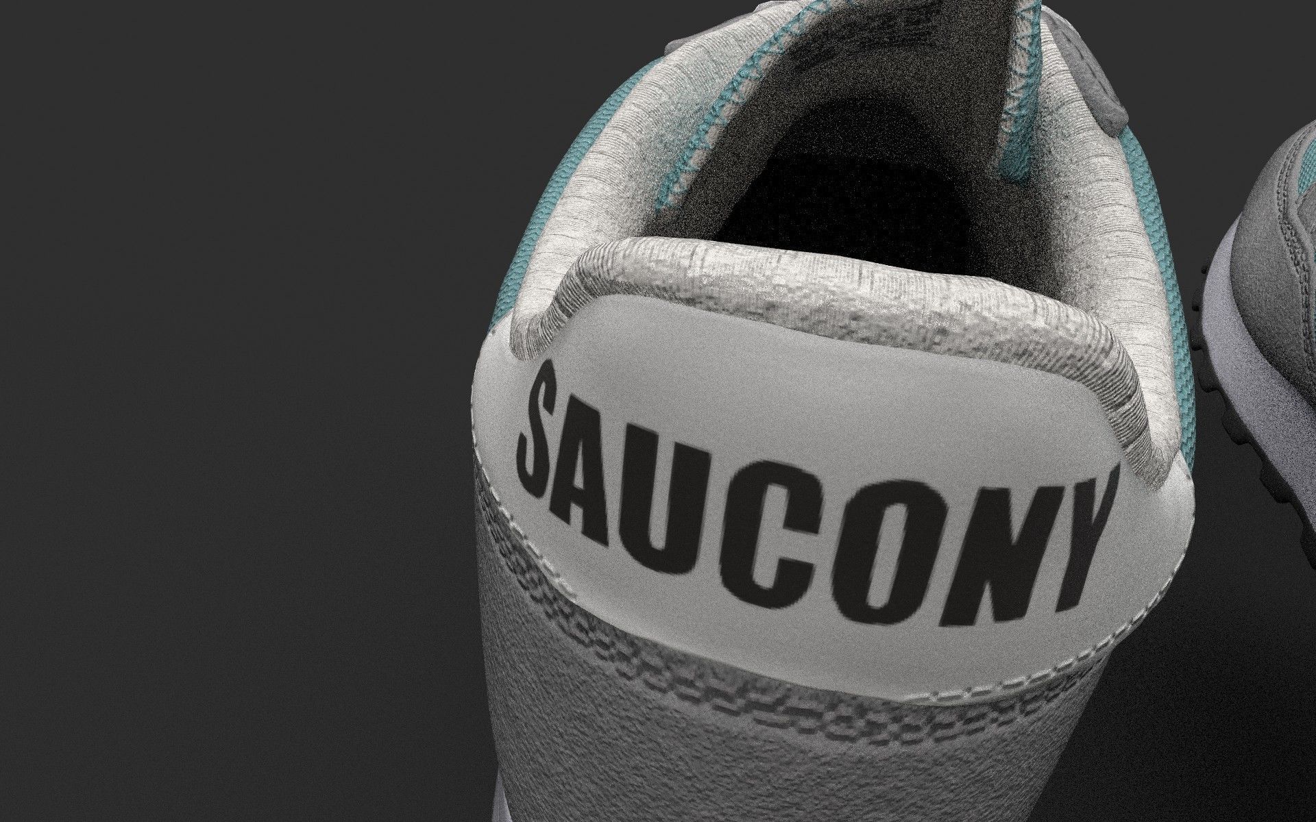 Casual Shoe Low-poly 3D model_8