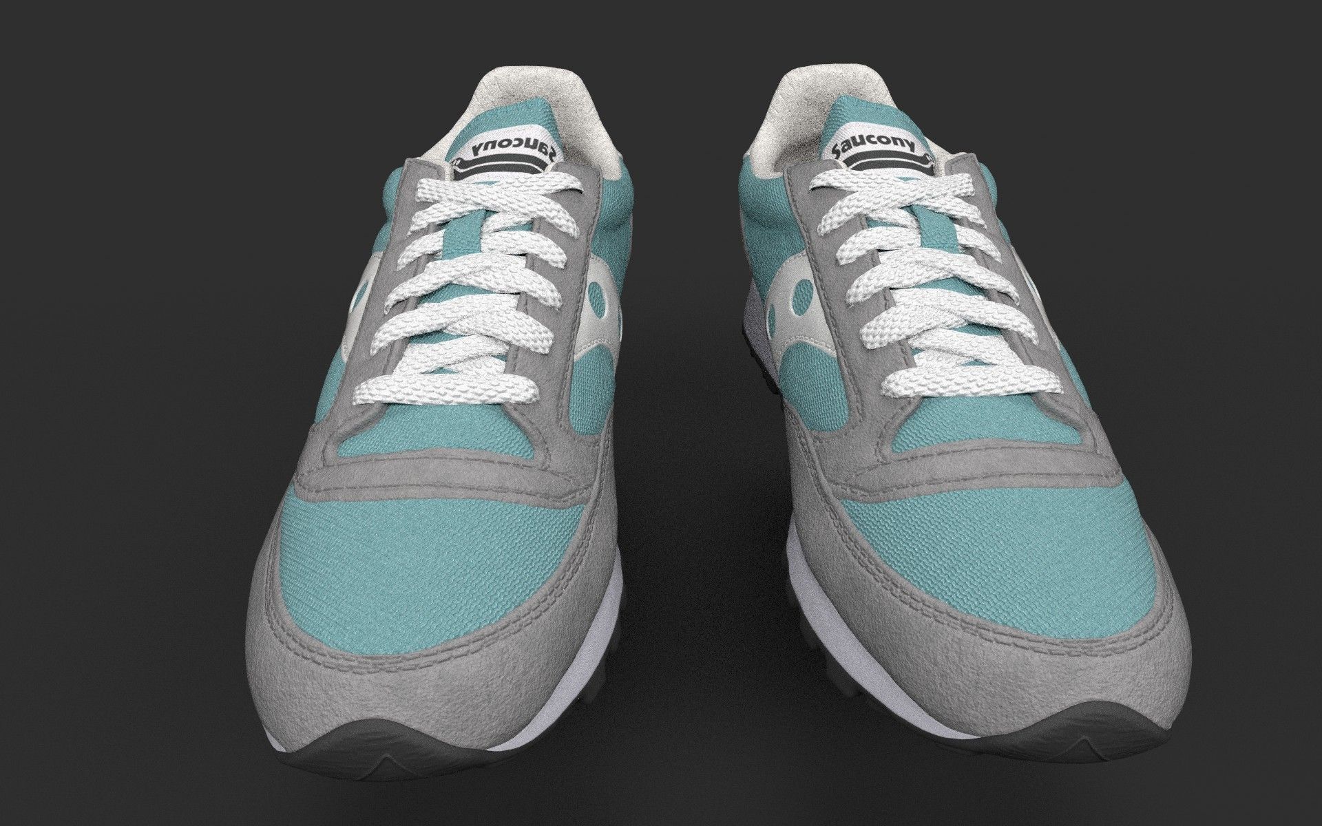 Casual Shoe Low-poly 3D model_2