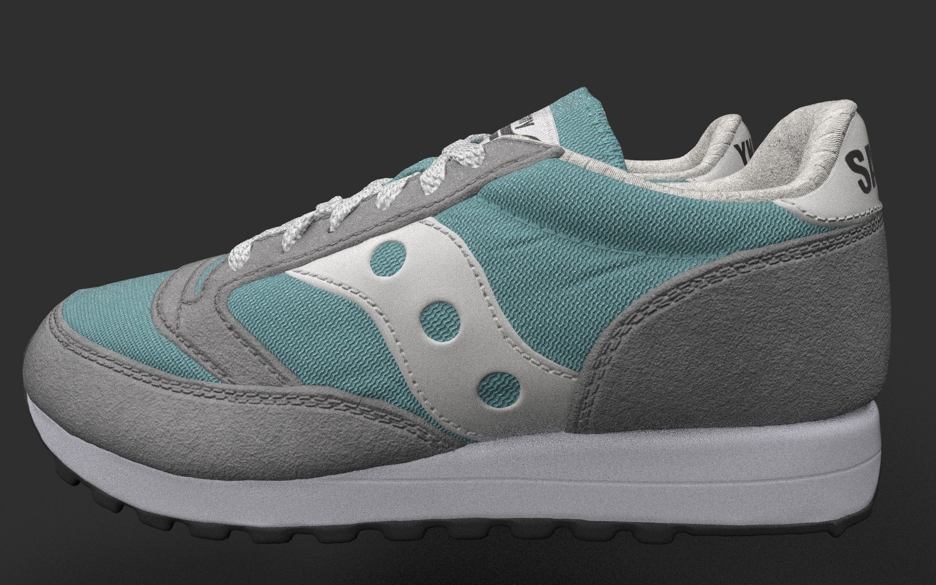 Casual Shoe Low-poly 3D model_3