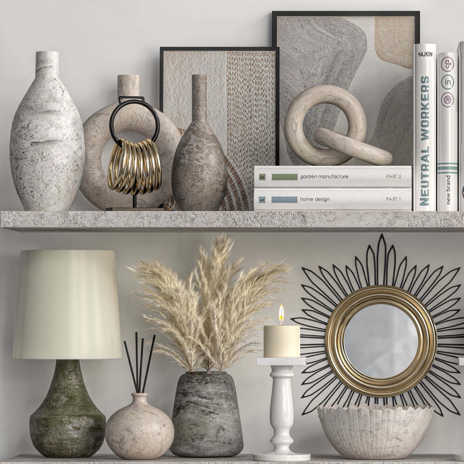 Decorative Set 59 3D model_4