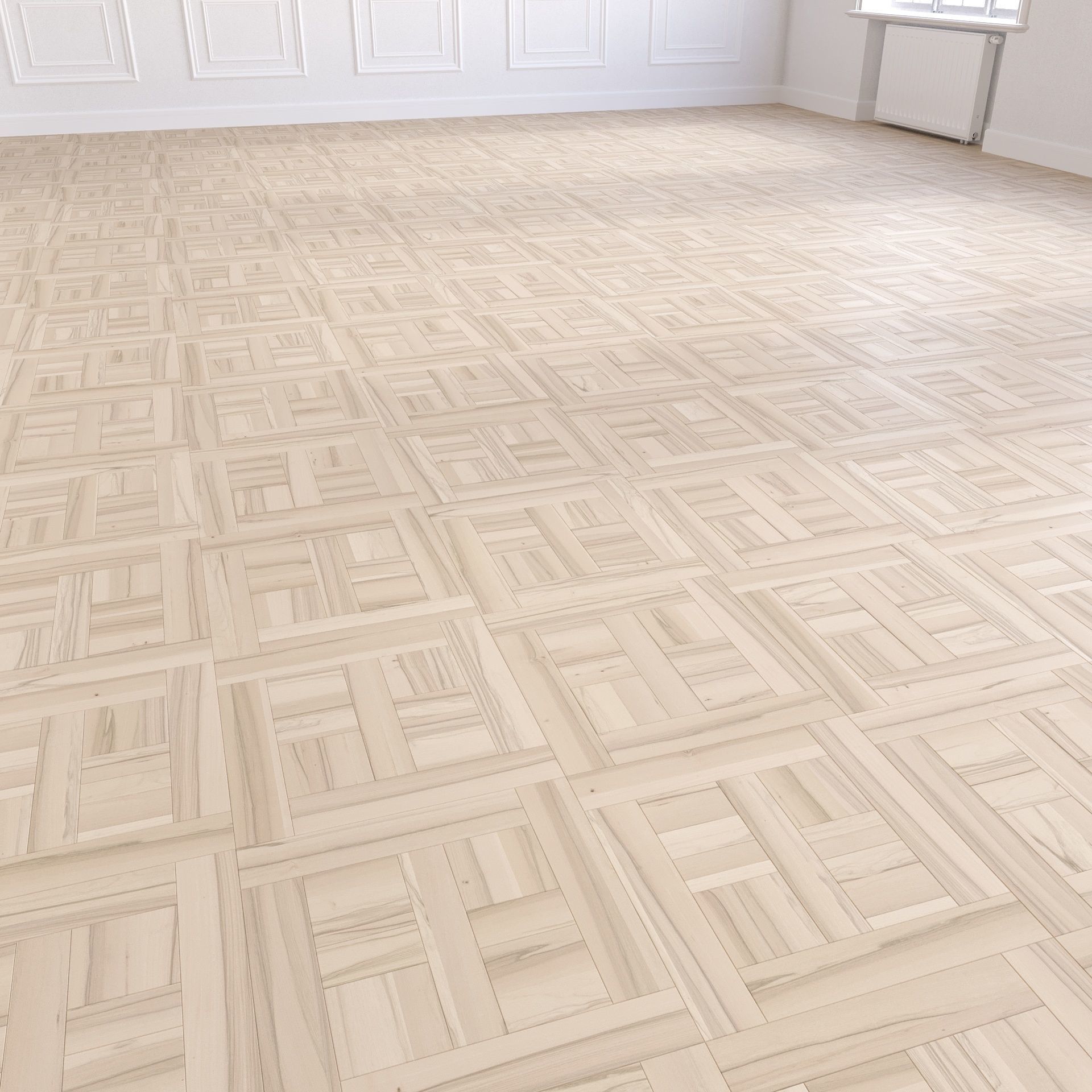Parquet - Laminate - Wooden floor 2 in 1 Low-poly 3D model_6