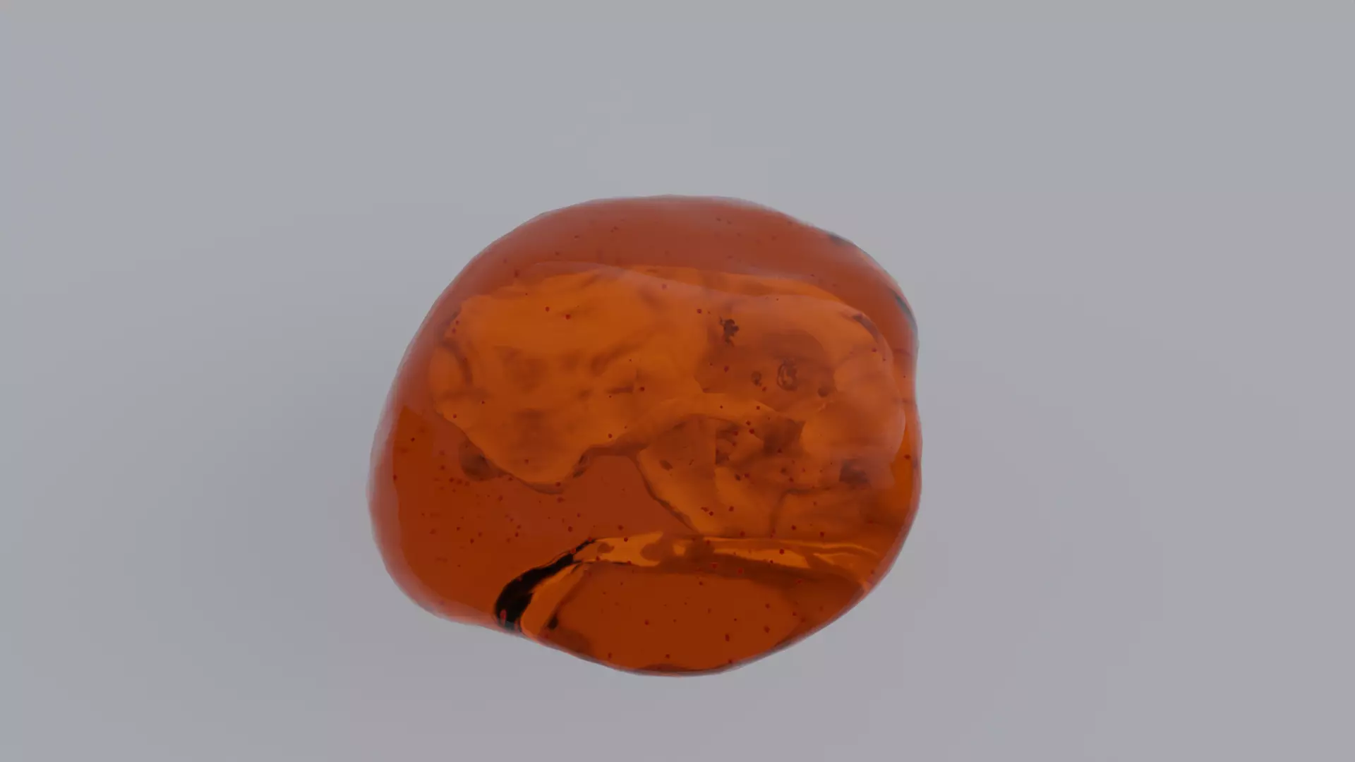 Sea Otter Skull Trapped within Amber 3D model_0