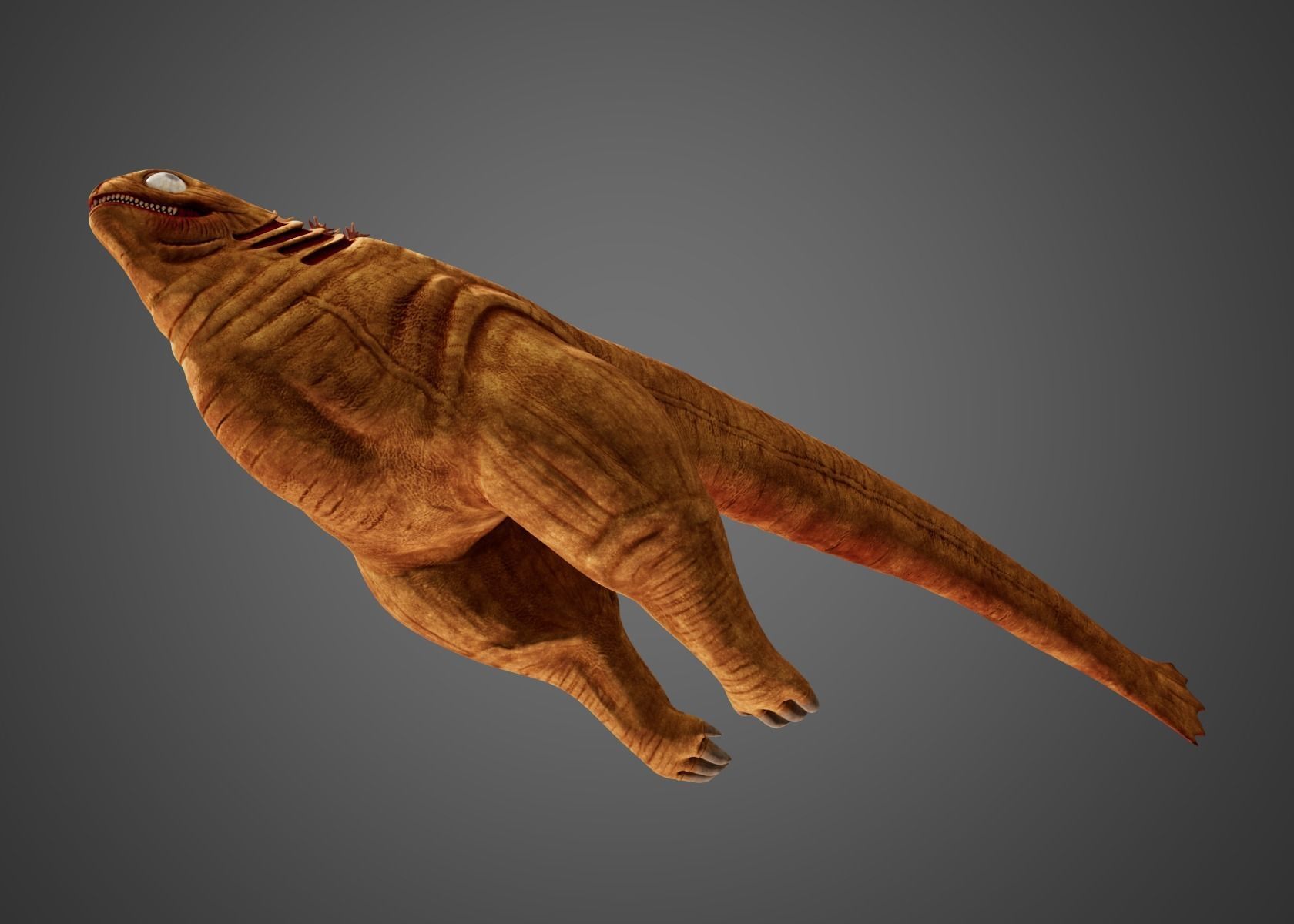 Shin Godzilla First Form Rigged 3D model_6