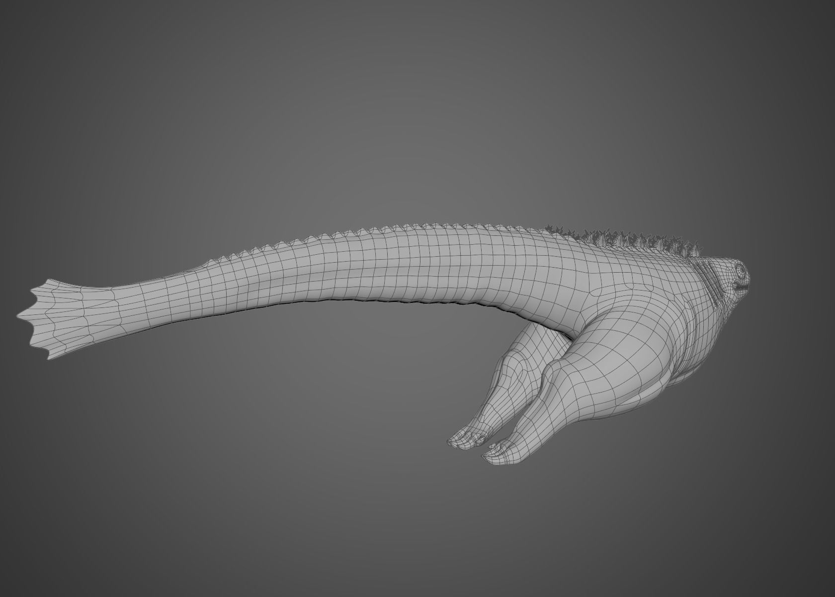 Shin Godzilla First Form Rigged 3D model_10