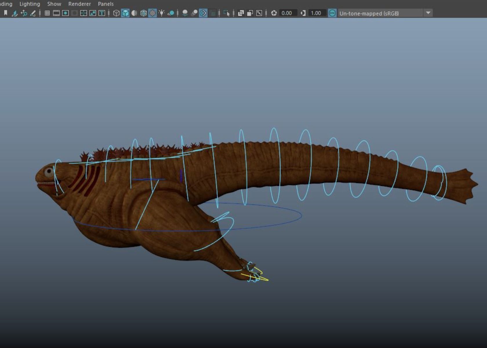 Shin Godzilla First Form Rigged 3D model_14
