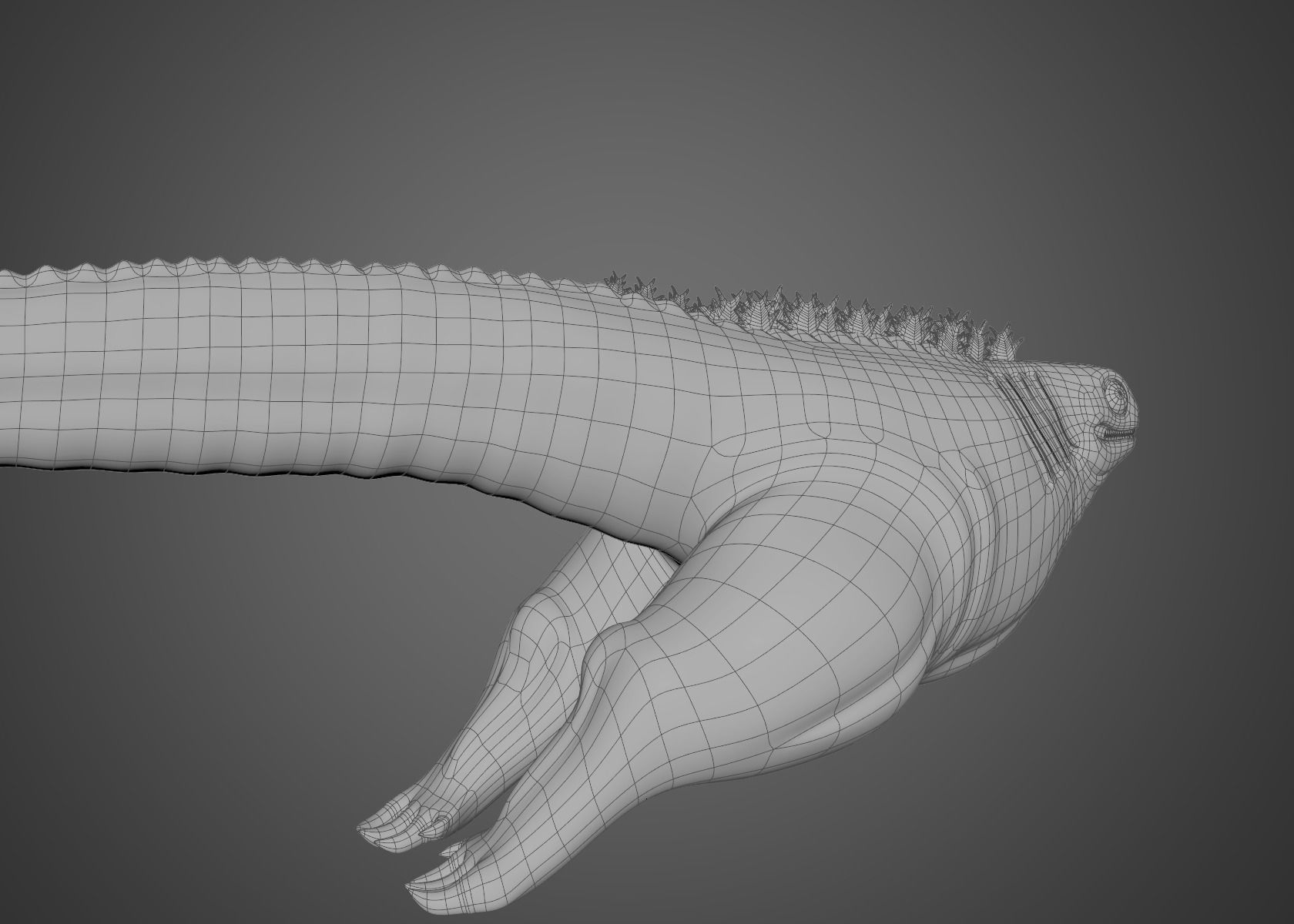 Shin Godzilla First Form Rigged 3D model_9