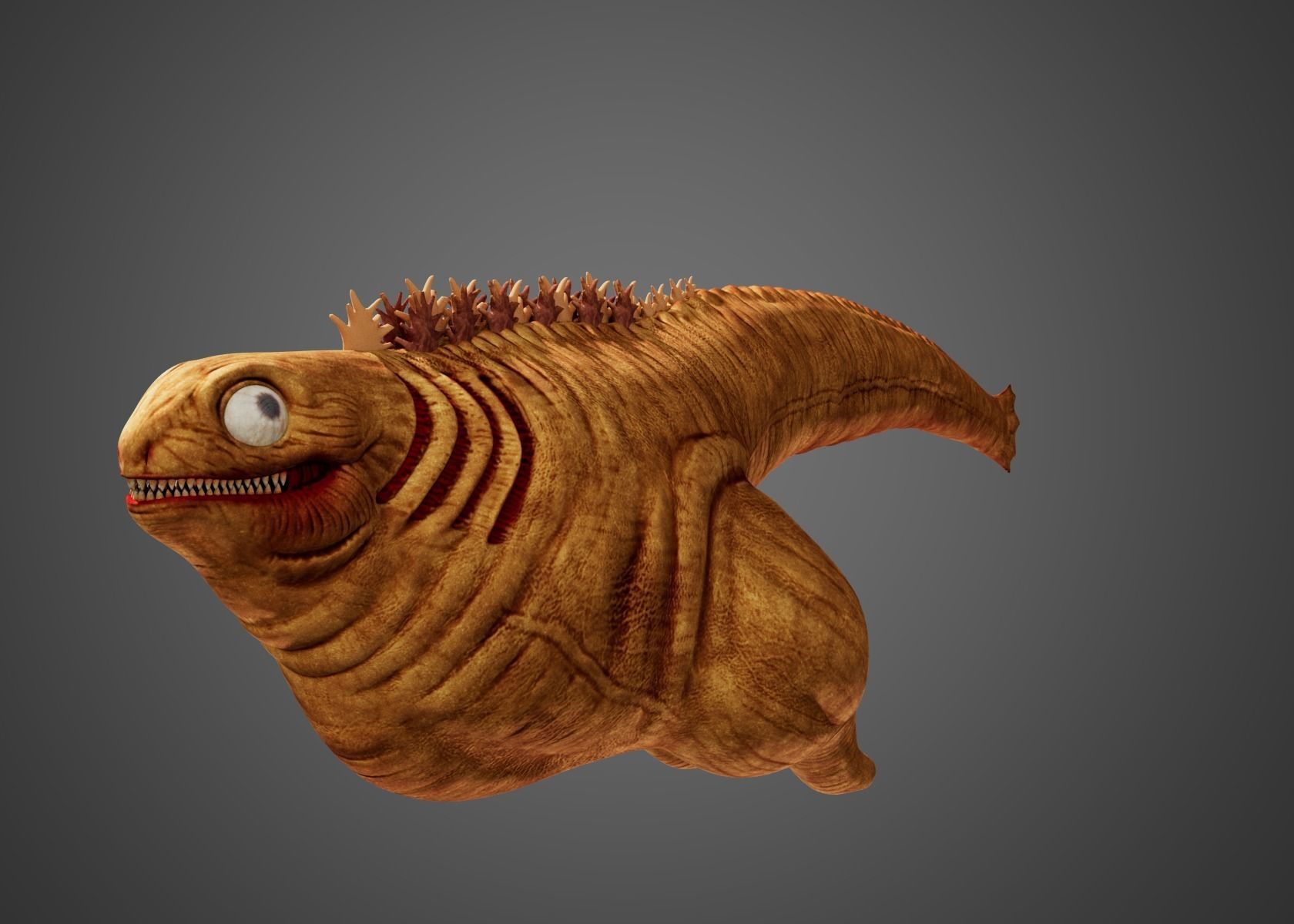 Shin Godzilla First Form Rigged 3D model_1