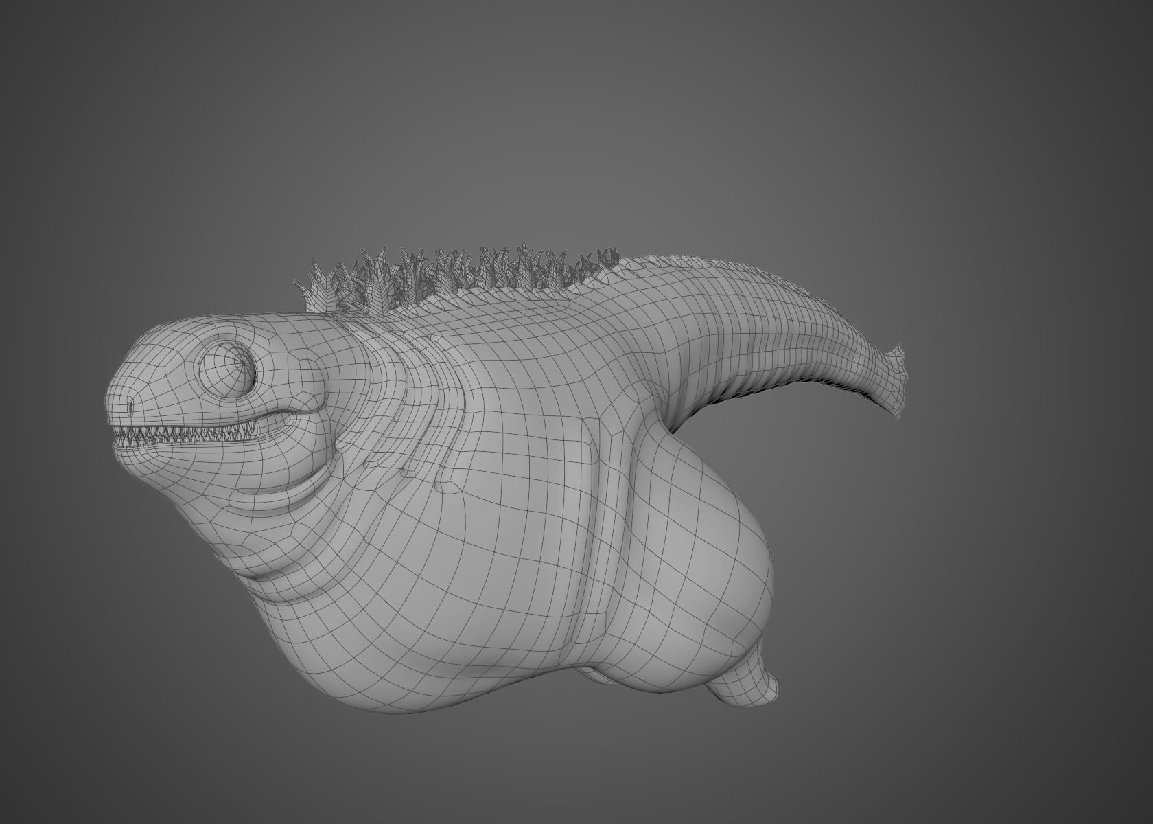 Shin Godzilla First Form Rigged 3D model_8