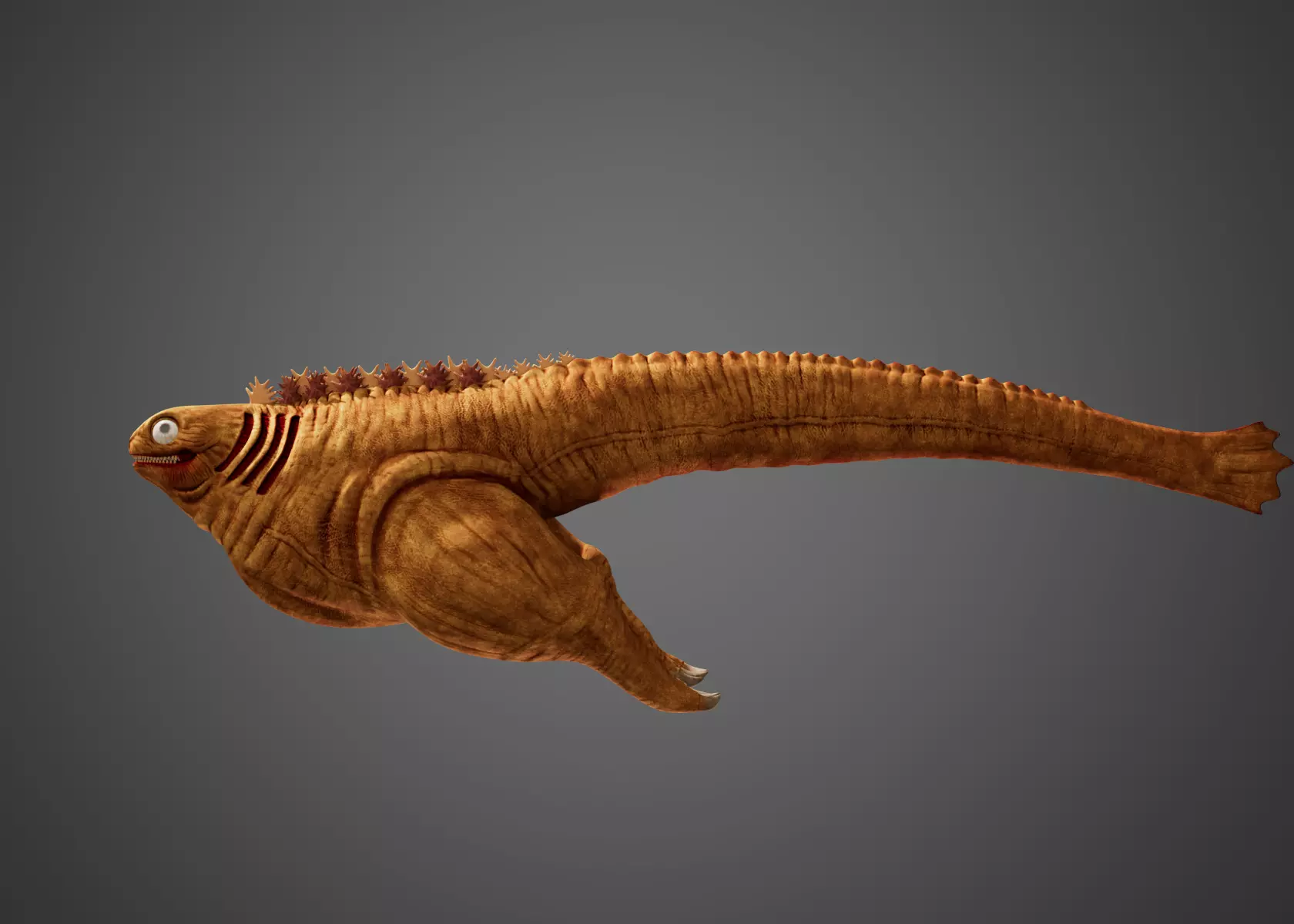 Shin Godzilla First Form Rigged 3D model_0